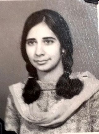Shahida during her secondary school days.