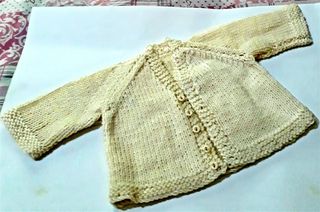 Completed baby sweater